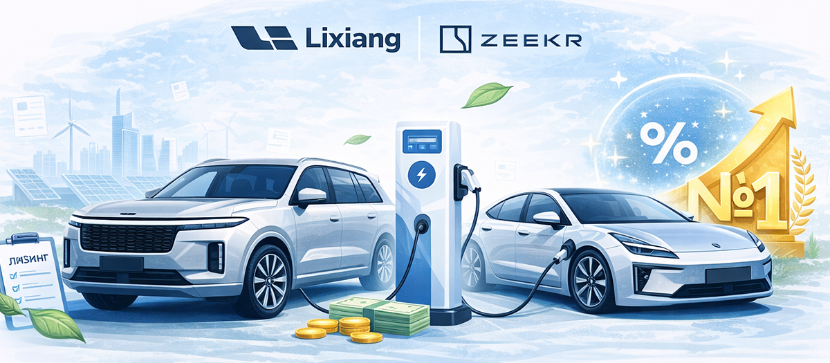Lixiang и Zeekr в лизинг для бизнеса